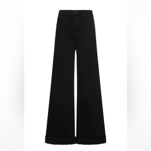 MOTHER Snacks the funnel heel cuff jeans